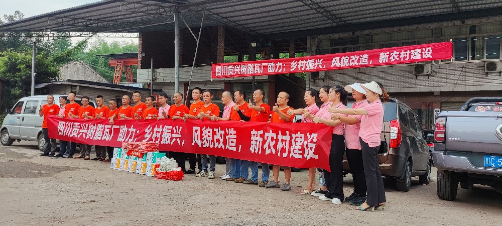 四川贡兴树脂瓦厂助农改造，建设新农村为主题的下乡回访